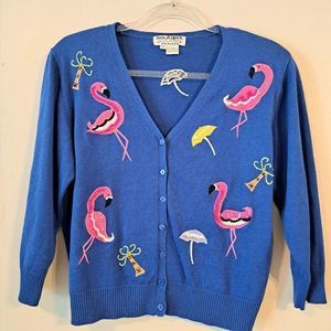 Vintage‎ Jack B. Quick Flamigo Cardigan (A08)